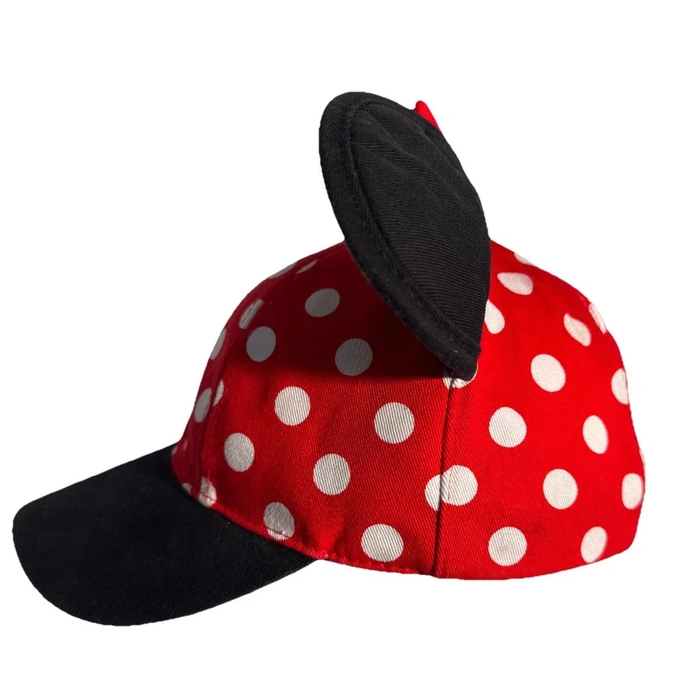 Disneyland Minnie Mouse‎ Ear Hat  Red Bow Baseball Hat YOUTH SnapBack